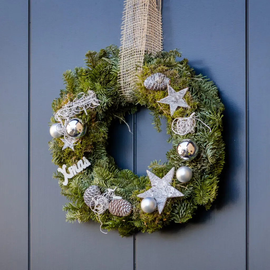 Kerstkrans voor buiten en binnen